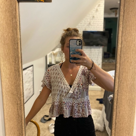 AE Wrap-Front Blouse - Picture 5 of 6